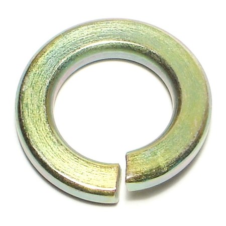 MIDWEST FASTENER Split Lock Washer, For Screw Size 5/8 in Steel, Zinc Yellow Finish, 10 PK 08221